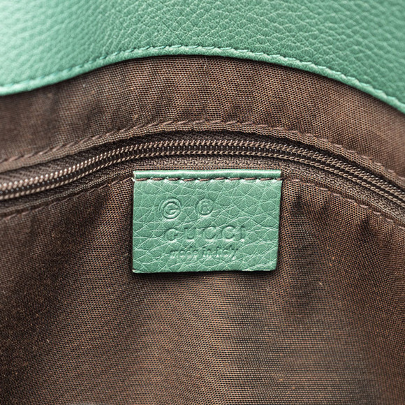 GUCCI Green Leather Shoulder Bag - Picture 8 of 10
